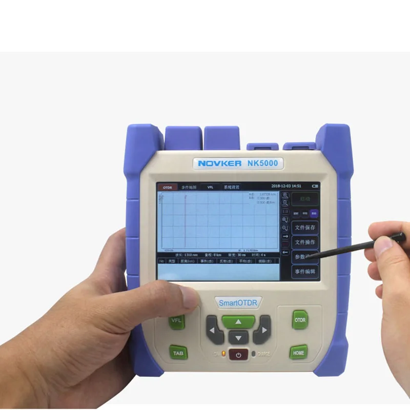 Novker NK5000 OTDR Optical Time Domain Reflectometer SM 1310/1550 35/33dB built in FLS OPM VFL