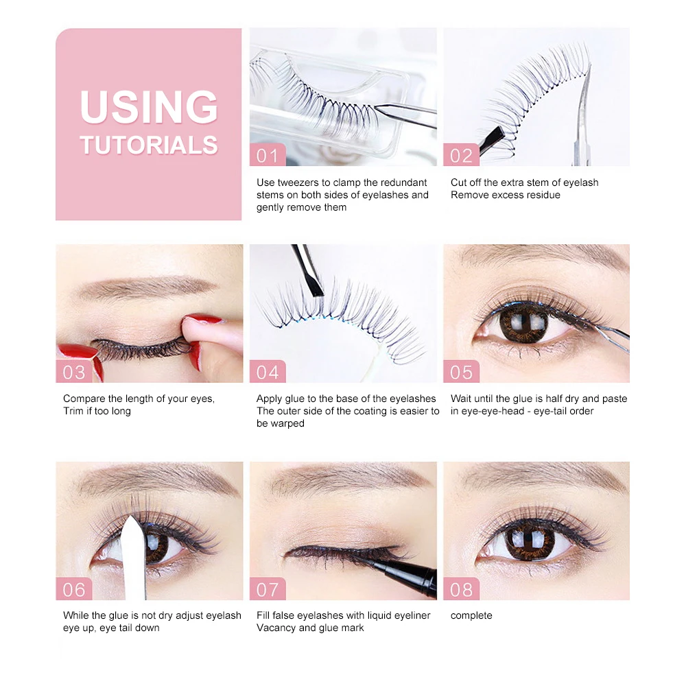 1 пара норковые накладные ресницы многоразовые ручной работы Набор накладных