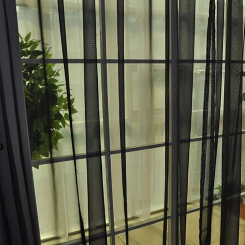 Горячая стеклянная вуаль занавес Окно Марля просвечивается сплошной цвет