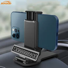 Car Mobile Phone Holder Instrument Panel Clip  Car Parking Number Plate GPS Support For iPhone 11 XS X XR 7 Samsung Huawei