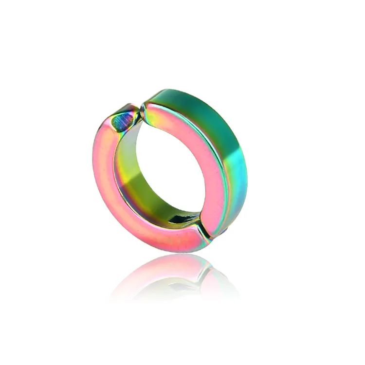 Серьги-Клипсы из титановой стали без пирсинга круглые аксессуары модные