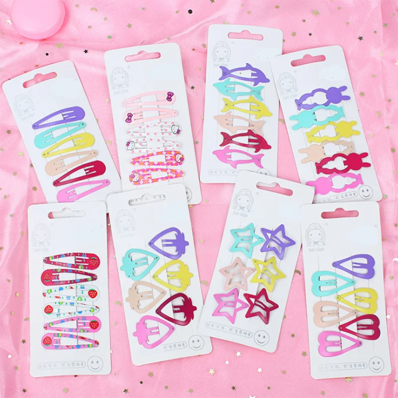 

Diversity Mix Color Different Prints Random Hairgrip Hair Clip Snap Hair Clips for Children Girls Hair Accessories Women BN01