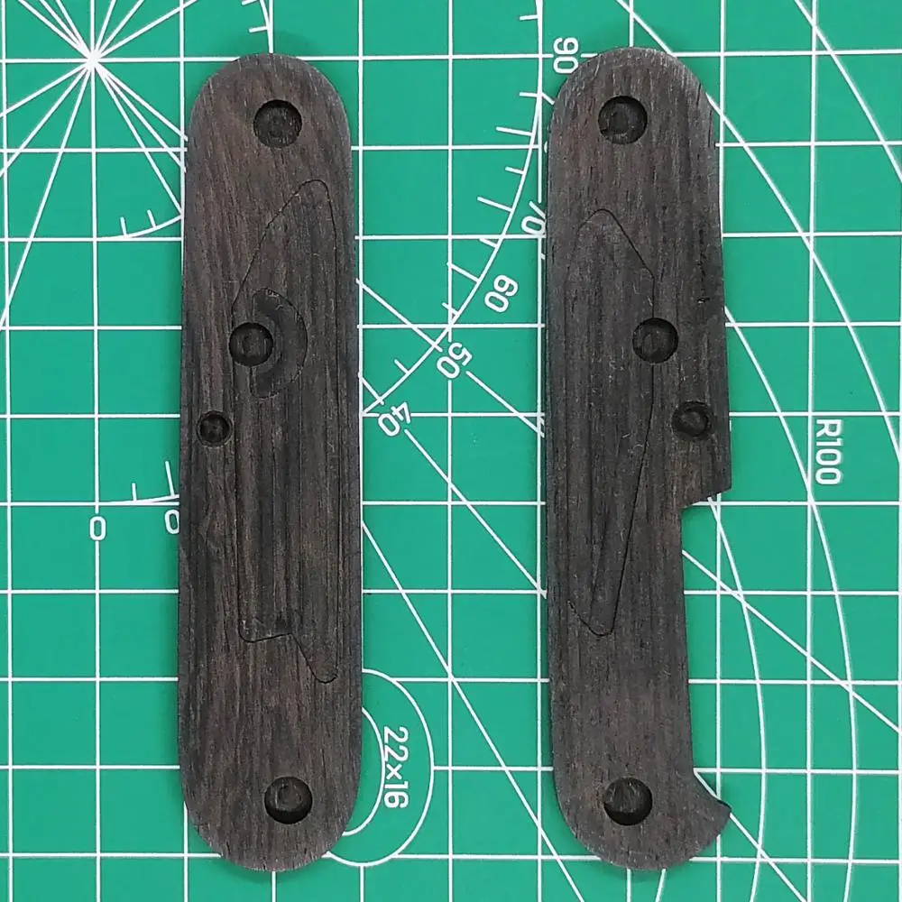 Самодельные весы из черного дерева с ручкой для 91 мм швейцарского армейского