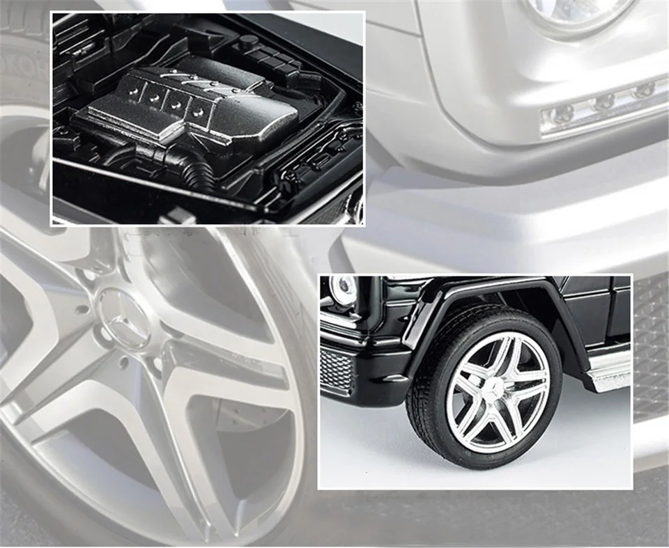 Горячая литая модель автомобиля G65 SUV 1:32, детские металлические игрушки, колеса, спортивный автомобиль, оттягивающийся, мигающий, для детей, на день рождения, рождественские подарки