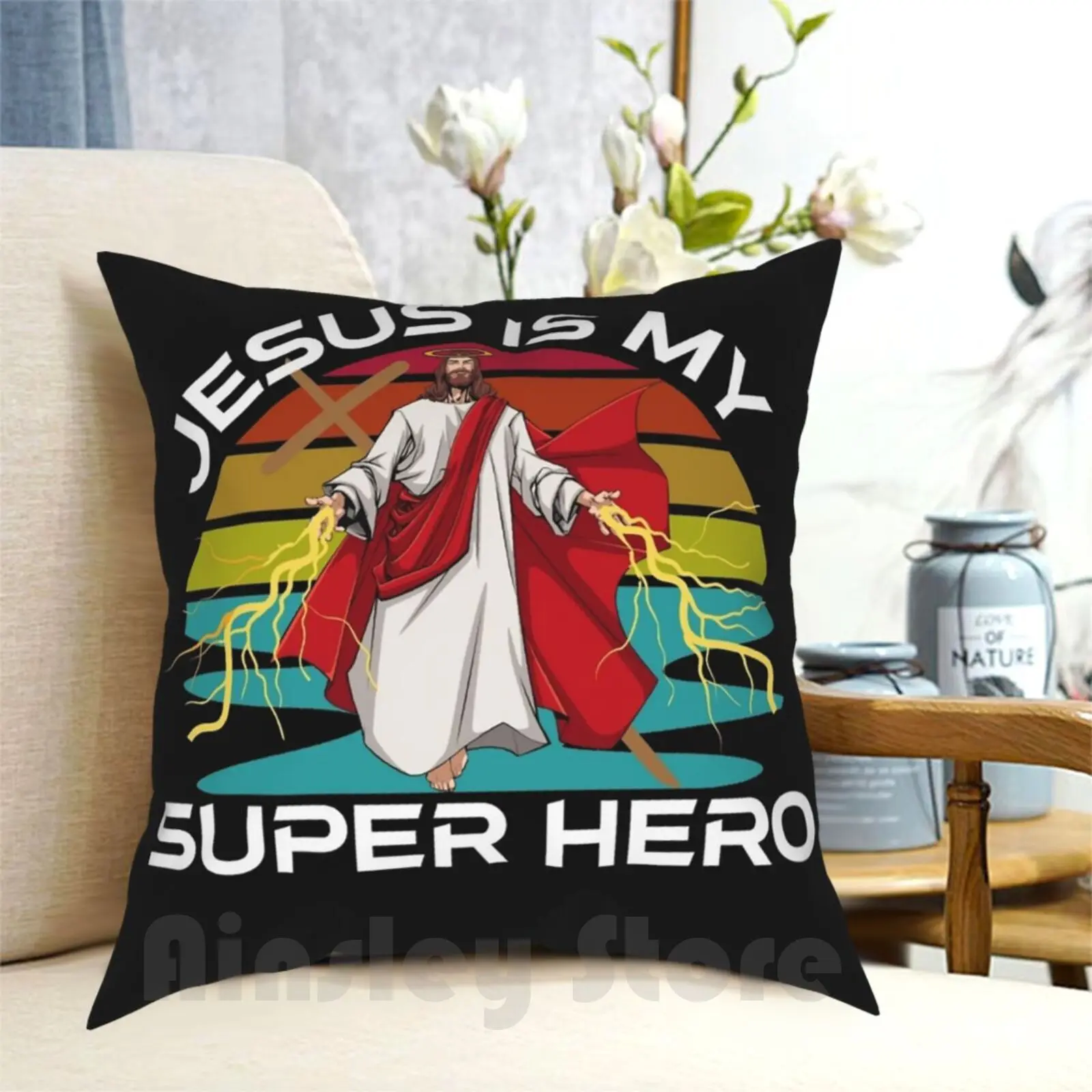 

И надписью «Jesus Is My Super Hero комиксов Стиль Дизайн Подушка Чехол с принтом домашняя мягкая подушка DIY крышка и надписью «Jesus Is My Super hero Иисуса Hero