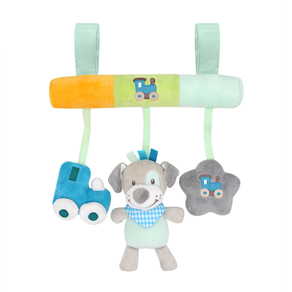 

Gift Stroller Cute Infant Cartoon Animal Newborn Mobile Rattle Toy Comfort Plush Musical Bell Toddler Crib Bed Car Hanging