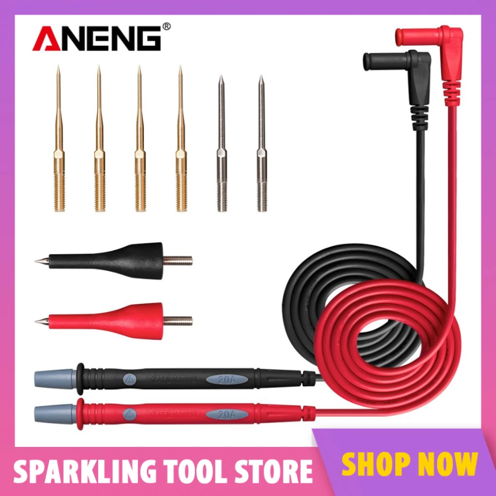 PT1010 1000 В 20A мультиметр игольчатый зонд Тестовые провода кончик ручка кабельная