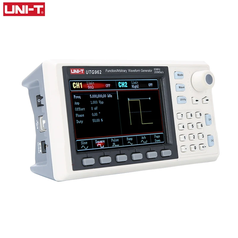 UNI-T UTG932 UTG962 функция произвольной формы генератора сигналов двухканальный 200 мкс/с