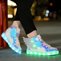 wings shoes for kid summer 2022 girls fashion casual young children footwear designer brand boots boys light led sport sneakers
