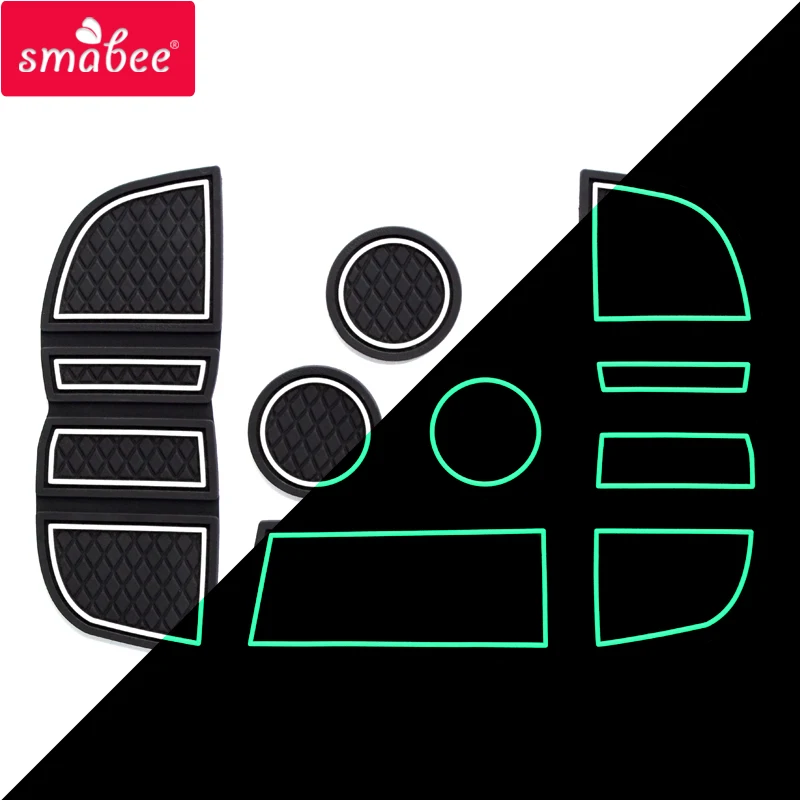 

Нескользящая подставка Smabee со слотом для ворот для Smart 453 fortwo W453 подстаканники Нескользящие коврики аксессуары для интерьера резиновые подс...