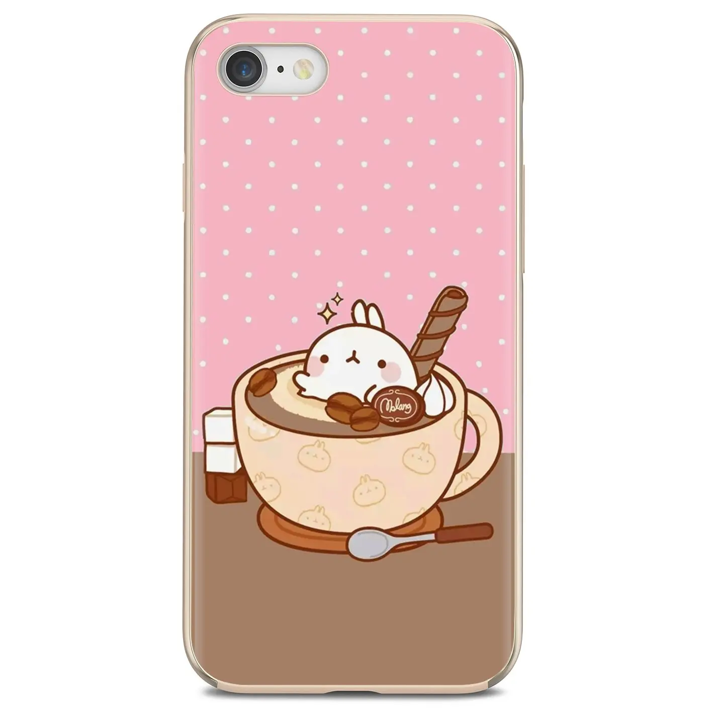 Мягкий силиконовый чехол из ТПУ розовый любовь кофе обои для iPhone 11 Pro 4 4S 5 5S SE 5C 6 6S 7