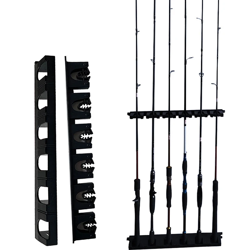 Вертикальная настенная стойка для удочек держатель система хранения