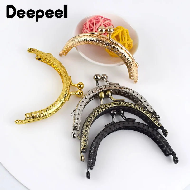 5/10 шт. Deepeel 8 5 см кошелек с металлическим каркасом ручка тиснением кошельки