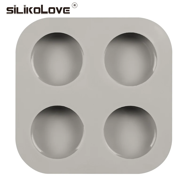Силиконовые формы для мыла SILIKELOVE 4 полости овальная форма 3D ручной работы