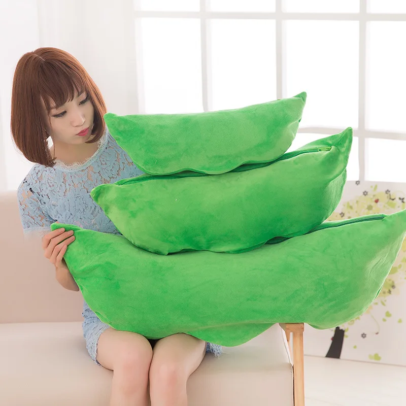 Creative Cute Pea Pod Plush Toy Doll Baby Pillow Furnishings Give Children A Birthday Present Home Decortion M024 | Игрушки и хобби