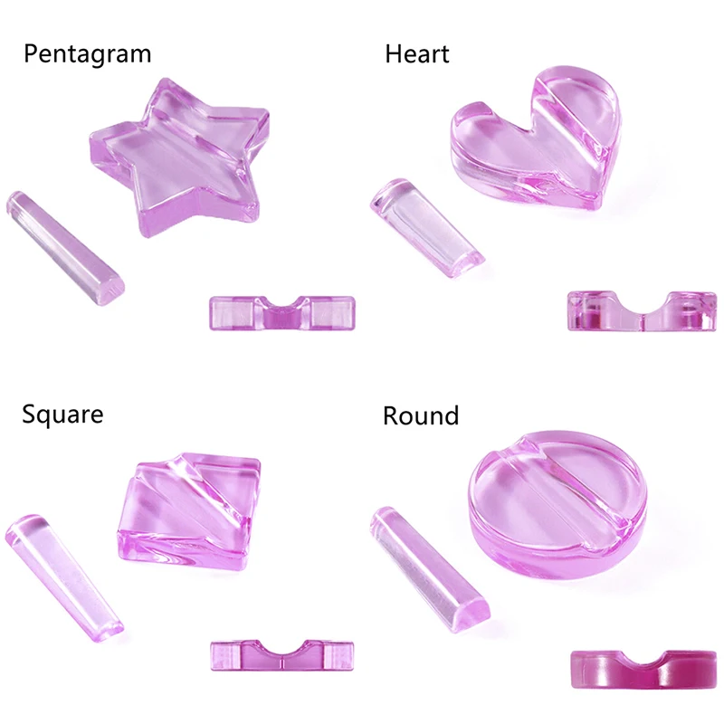 1 Набор звезда/Сердце/круглый/квадратный дизайн ногтей металлический ломтик