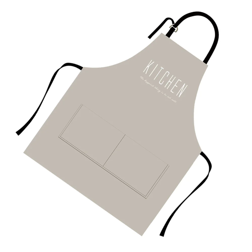 

Kitchen Leather Apron Household Kitchen Cooking Apron Waterproof Apron Oilproof Apron (Fantastic Beige)