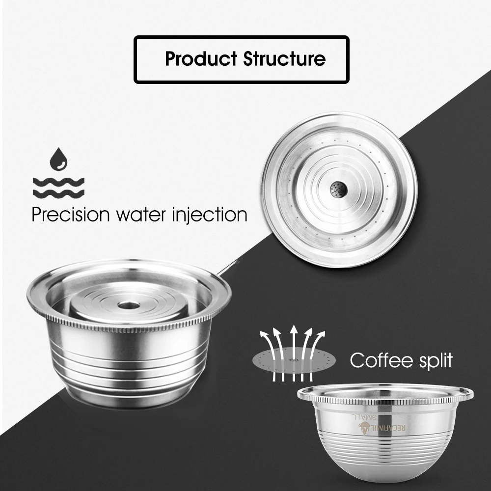 Капсулы для эспрессо многоразовый капсульный фильтр из нержавеющей стали Nespresso
