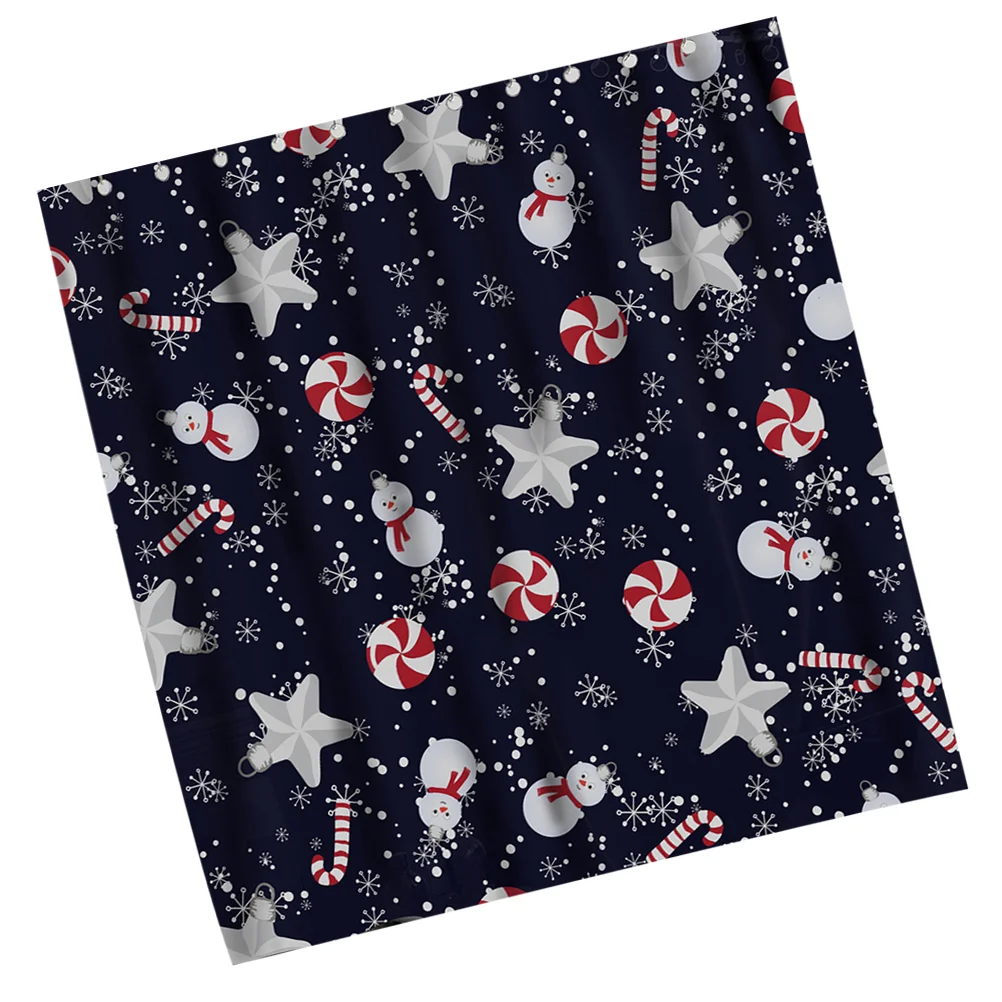 

1 шт. рождественский стиль занавеска для душа для ванной из полиэстера