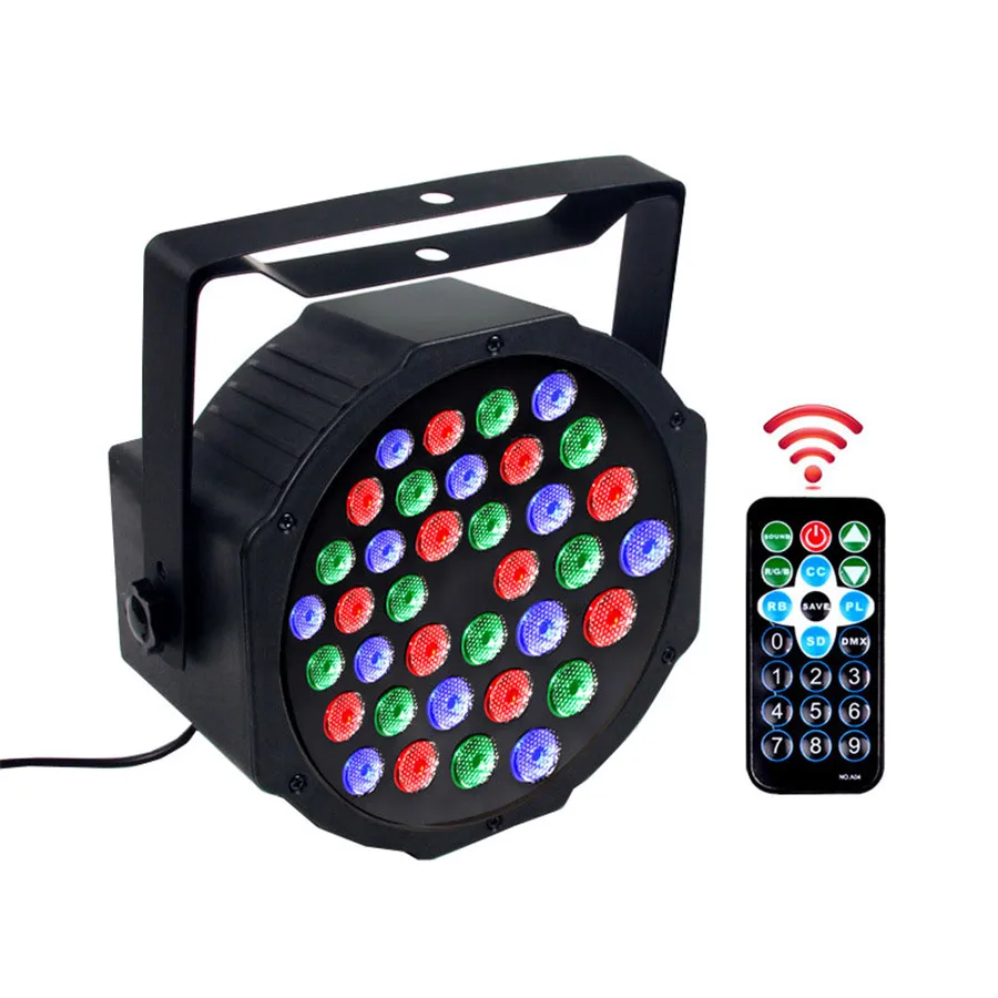 Thrisdar 36x3 Вт RGB Светодиодный прожектор с дистанционным управлением DMX512