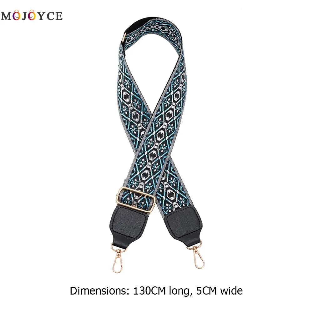 

Ethnic Retro Print Nylon Bag Straps Adjustable Replacement Handbag for Women Wide Shoulder Handbag Belts Handle Ornaments