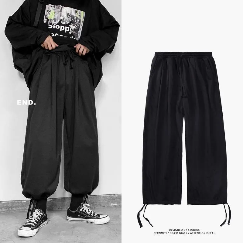 Брюки-султанки женские с широкими штанинами свободные уличные джоггеры мужские