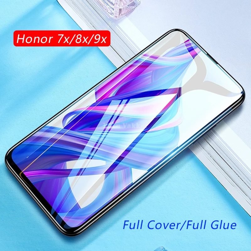 Case For Huawei Honor 7x 8x 9x Cover Tempered Glass Phone Protective Accessories On The Honor7x Honor8x Honor9x 7 8 9 x x7 x8 x9