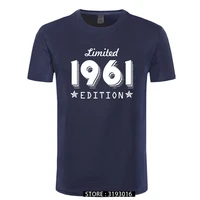 1961 limited edition gold design mens black t shirt cool casual pride t shirt men unisex new fashion tshirt loose size