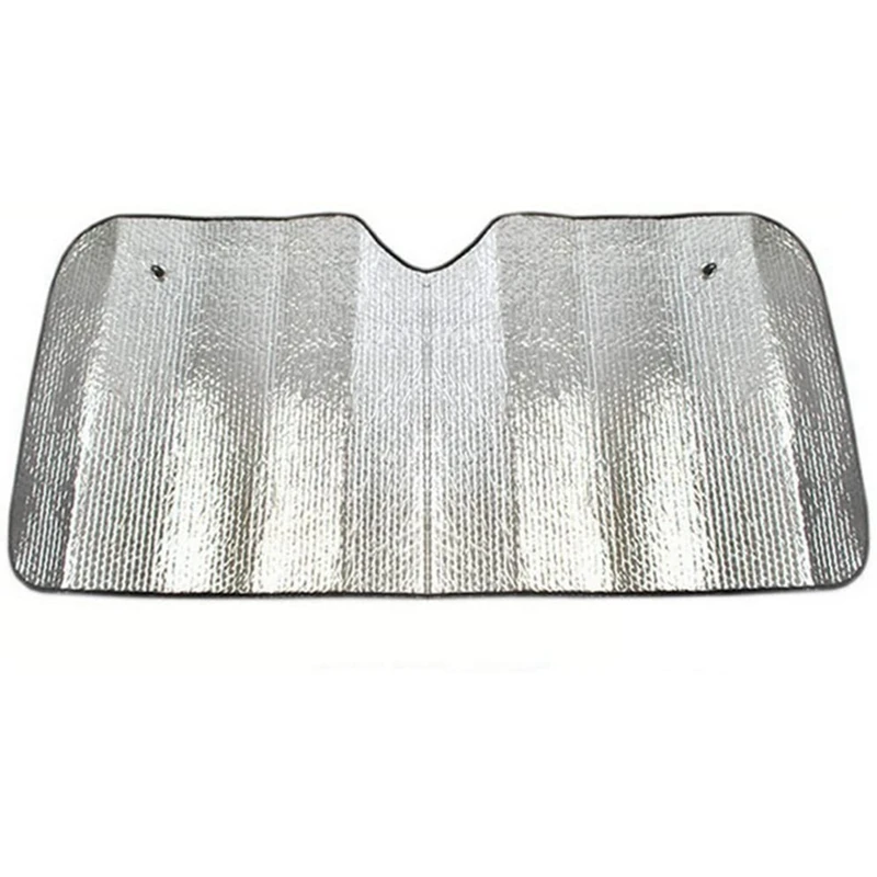 

Car Sun Shade Protection Double Sided Aluminium Foil Sun Visor Foldable Front Windscreen Reflector UV Rays Protector