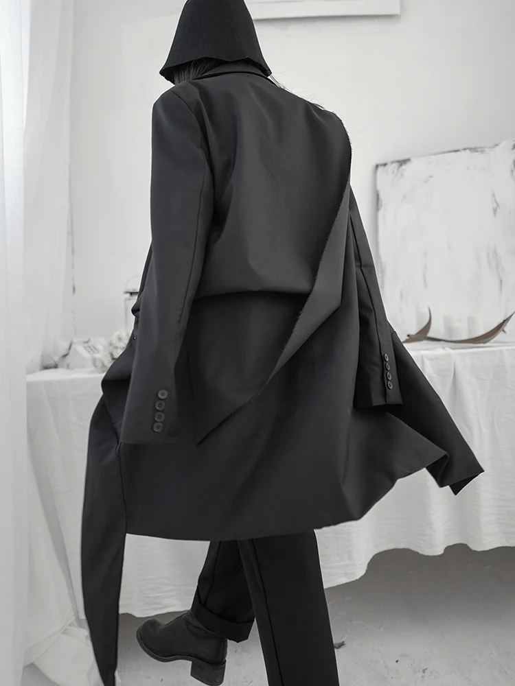 

XUXI Irregular Folds In Spring And Autumn Coat 2020 Women New Long-Sleeve Tunic Business Suit Coats Woman Clothes FZ1810