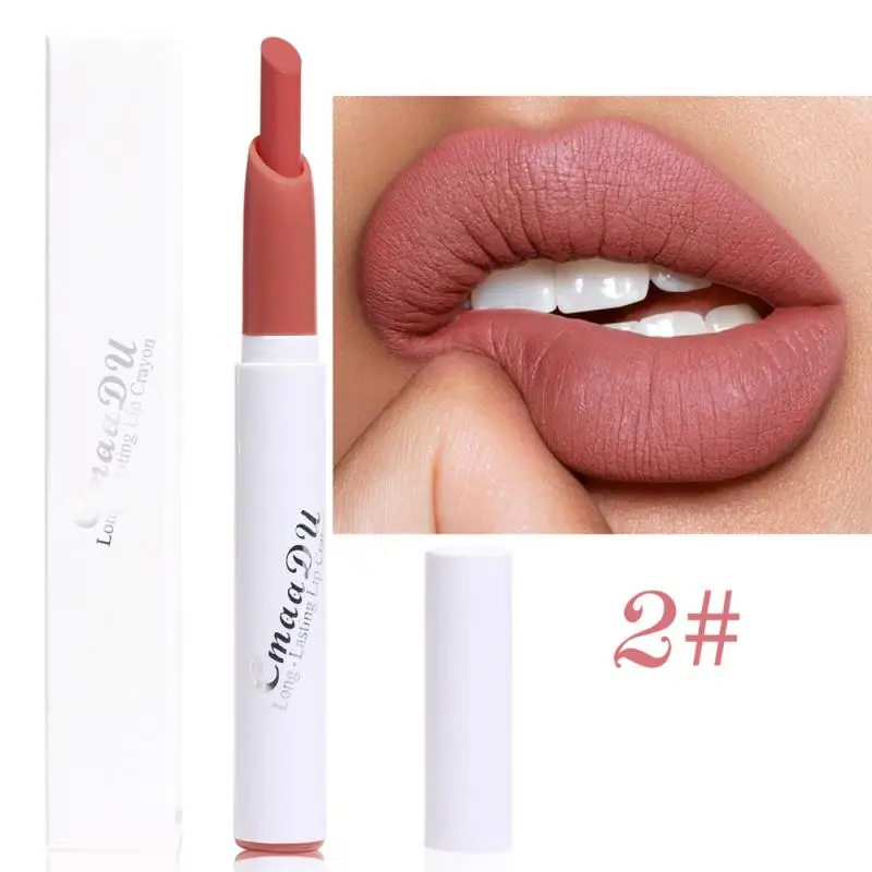

1Pc Matte Lipstick Makeup Waterproof Lipstick Pen Long-lasting Not Easy To Discolor Matte Lipstick Lip Cosmetic Beauty TSLM1