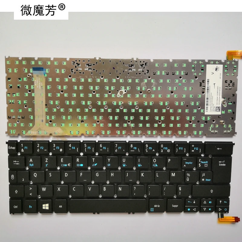 Новая FR Клавиатура для ноутбука ACER S3-392 R13 S3-392G R7-371 с подсветкой AEZS8R00020 NK.I1213.024 Новая FR Клавиатура для ноутбука ACER S3-392 R13 S3-392G R7-371 с подсветкой AEZS8R00020 NK.I1213.024
