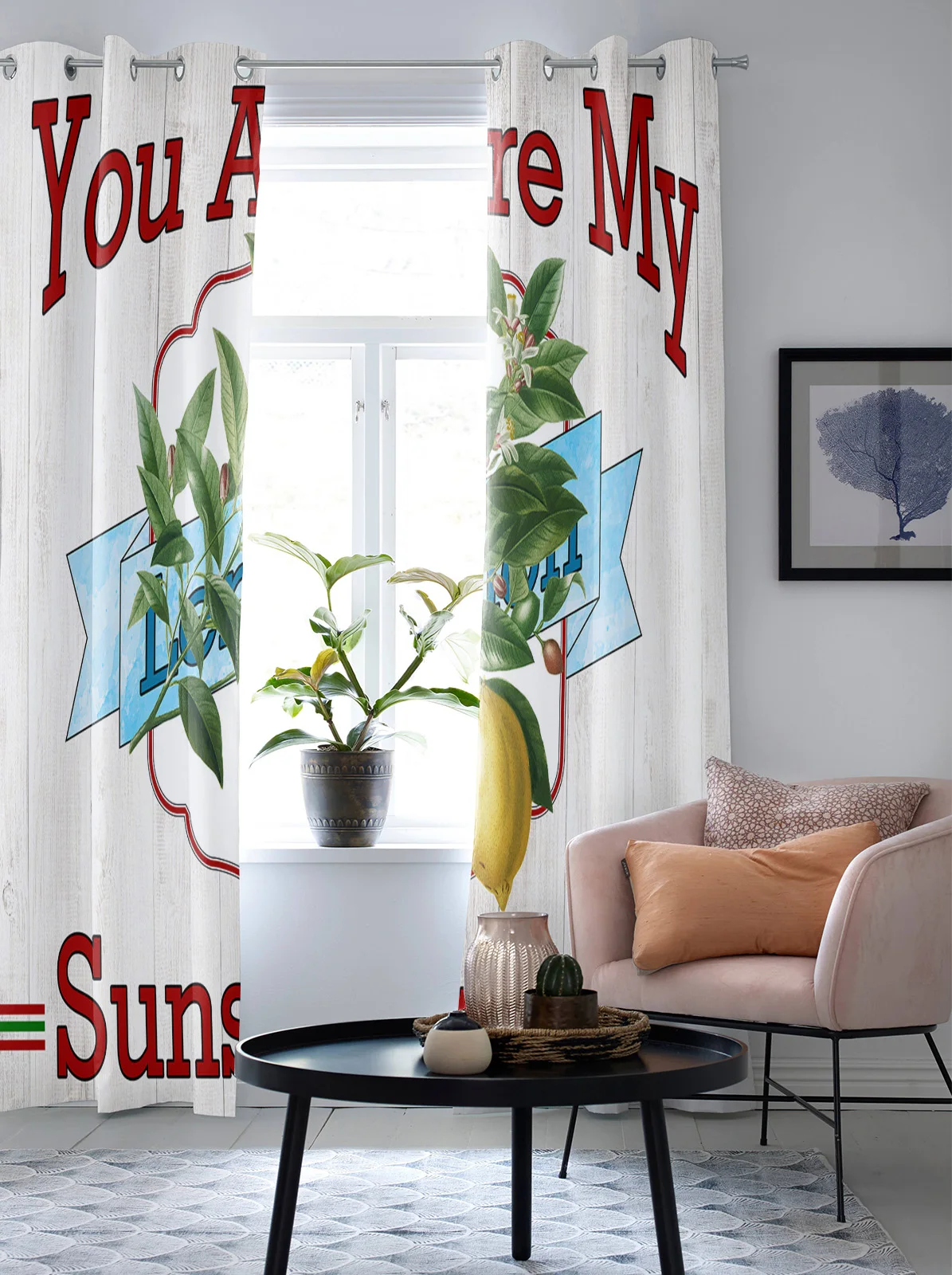 Летние лимонные винтажные окрашенные оконные шторы домашний декор для спальни