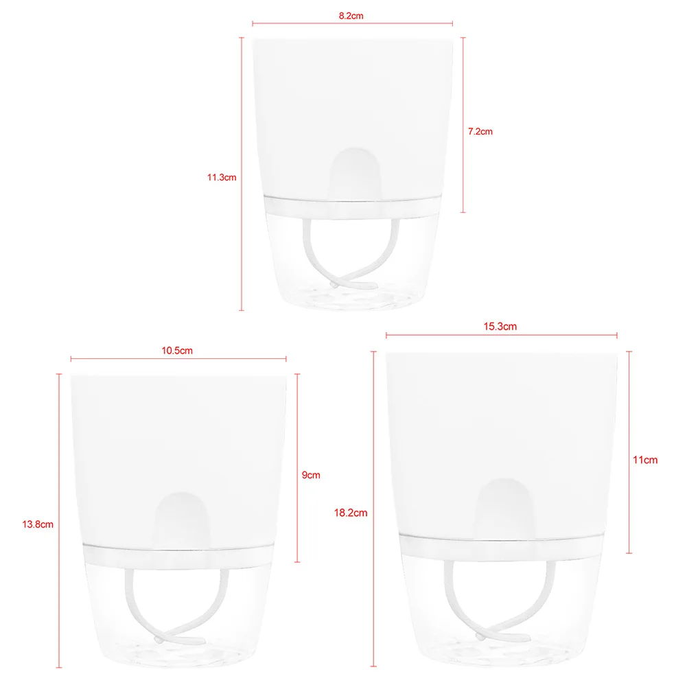 

Creative Self Watering Lazy Flowerpot Plant Pot Home Office Garden Decor Hydroponic Flower Pot Macetero for Plants and Flowers