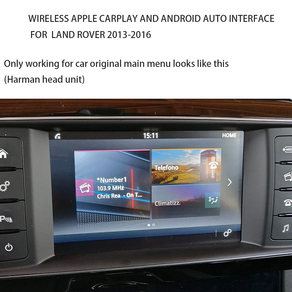 Беспроводной адаптер интерфейса Apple Carplay для Land Rover Discovery Sport 2017 Android Автомобильное
