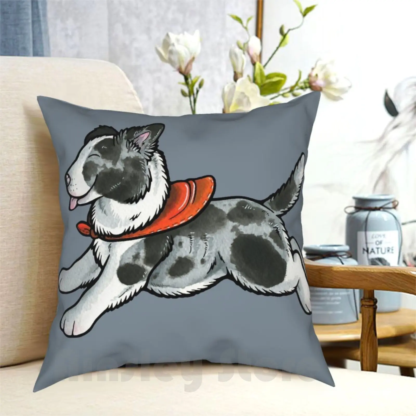 

Чехол Blue Merle Border Collie подушка в виде щенка с рисунком домашняя мягкая декоративная подушка Border Collie Dog Collie щенок