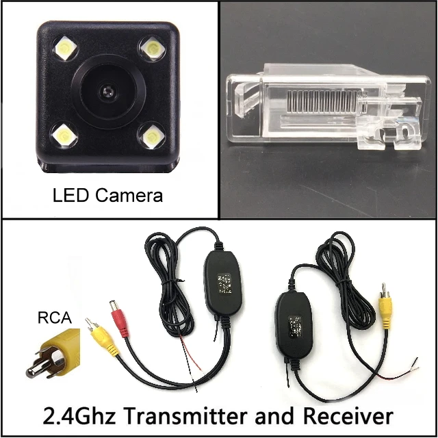 wireless n 4 LED Для Nissan X-Trail X Trail Almera настоящая 2006~ камера заднего вида с ночным видением камера заднего вида Автомобильная камера заднего вида HD CCD - Название цвета: wireless n 4 LED