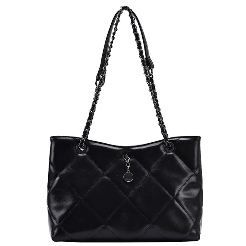 

Lattice Large Armpit bag 2020 Fashion New High quality PU Leather Women's Designer Handbag High capacity Shoulder Messenger Bag