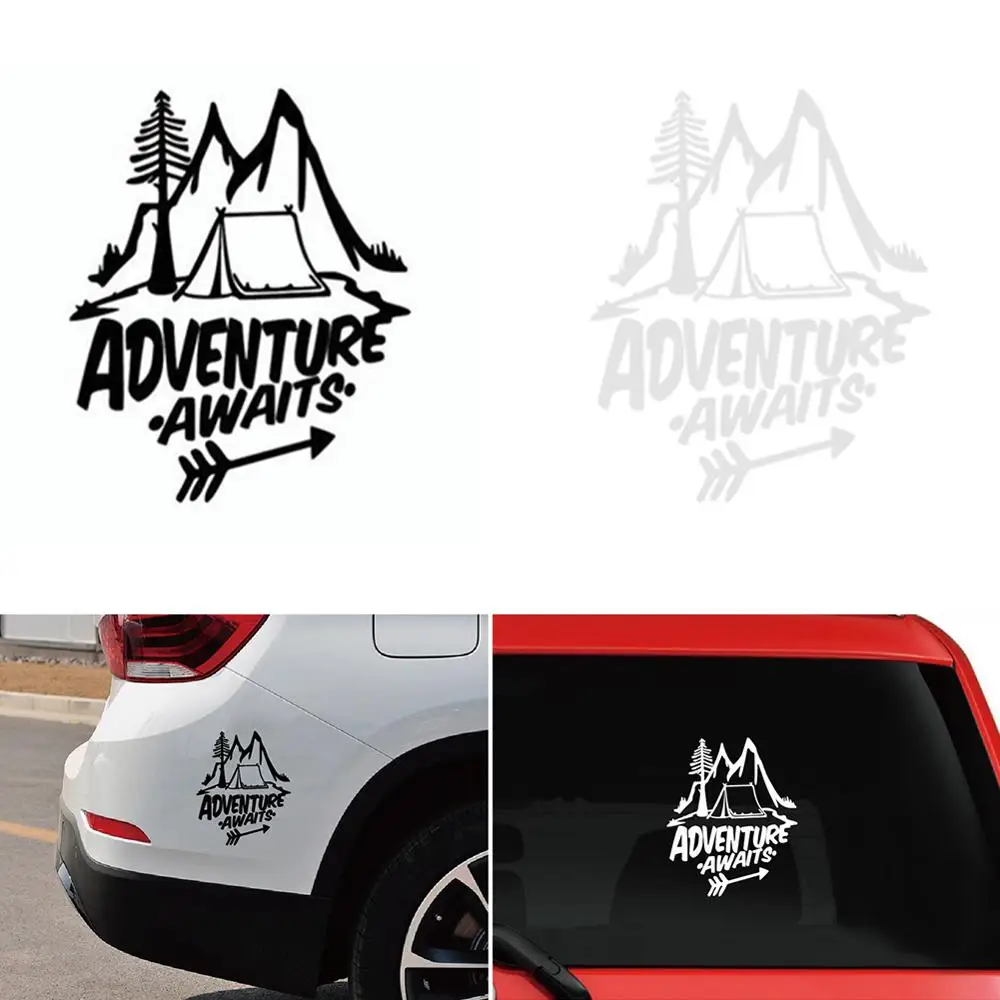 Наклейка на бампер Приключения 18 х20 см|Наклейки автомобиль| |