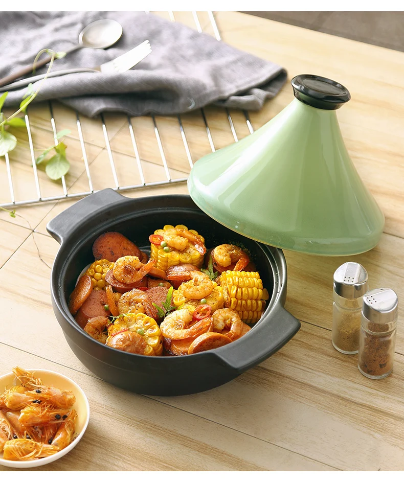 Morocco Tajine горячий горшок керамическая кастрюля Бытовая высокая термостойкость тагин японский тагин рагу суп керамическая сковорода 21 см