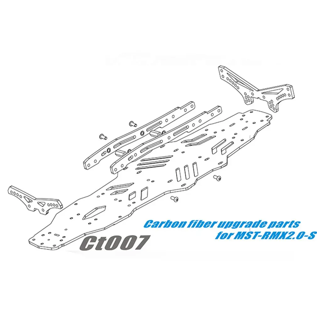 

Carbon Fiber Upgrade Kit For Mst 1:10 Mstrmx 2.0 For Rrx 2.0 Remote Control Drift Car Drift Frame Suit Bottom Second Floor Plate