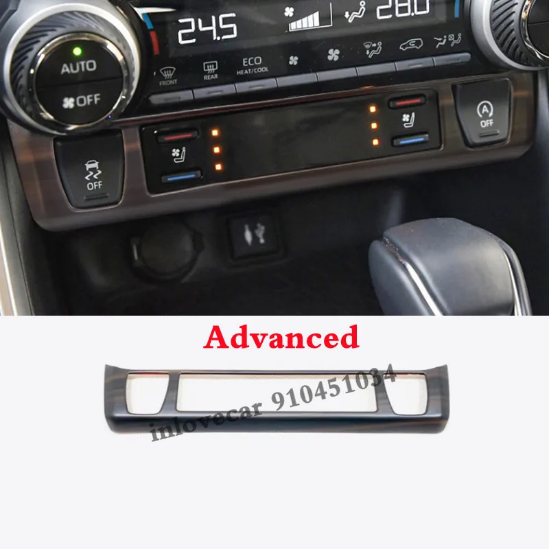 

ABS Wood Grain For Toyota RAV4 RAV 4 2019 2020 Accessories Car Interior Seat Heating Switches Controller Cover Trim Car Styling