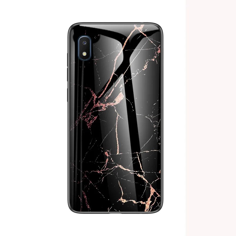 JSHDLS Для Meizu M5 M6 M8 M9 Note мраморный узор градиентный закаленное стекло задняя крышка для Meizu M6T M5S M5 Мягкий ТПУ Край Оболочка Чехол - Цвет: JSHDLS