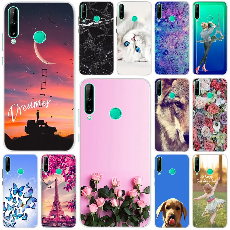 Модный 3D чехол для Huawei Y7p 2020, Обложка Женская, мягкий силиконовый чехол с милыми животными для Huawei Y7p 2020, чехлы для телефонов, бампер