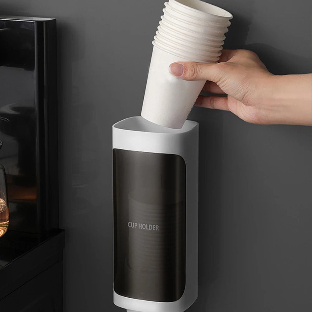 

Wall-Mounted Automatic Drop Cup Remover Water Dispenser Disposable Cups Holder Pull Cup Wall Mount Disposable