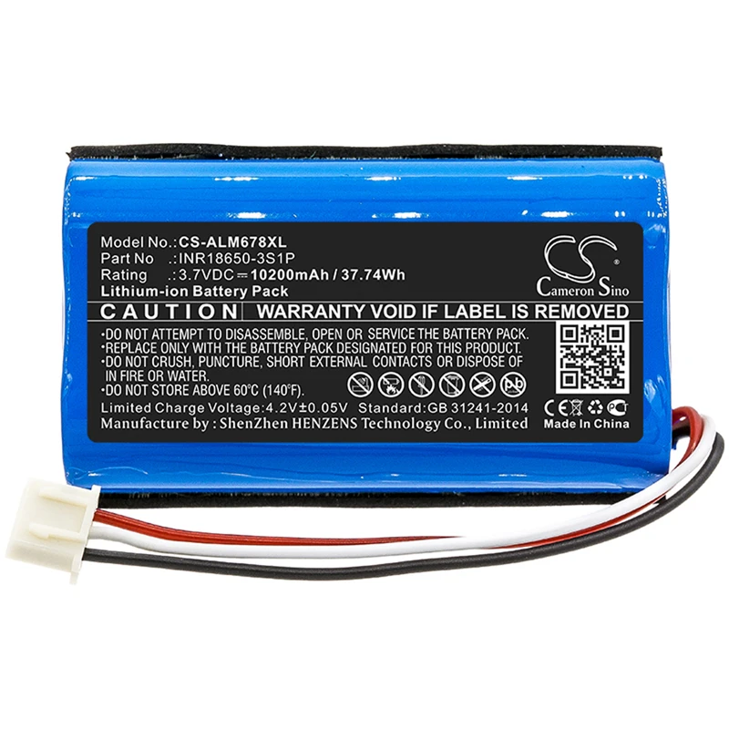 

Кэмерон китайско 10200 ма-ч для Altec Lansing Omni куртка, iMW678, спасательный жилет спасательный, IMW789, спасательный жилет спасательный XL, INR18650-3S1P