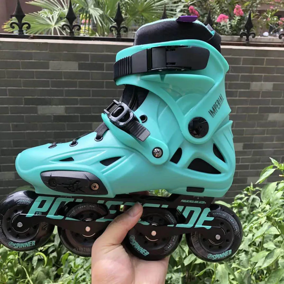 

Florescent Light Professional Slalom Inline Skates Roller Free Skating Shoes