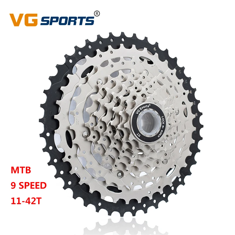 Сверхлегкая кассета для горного велосипеда VG sports 9 скоростей 11 42T 40T колесо