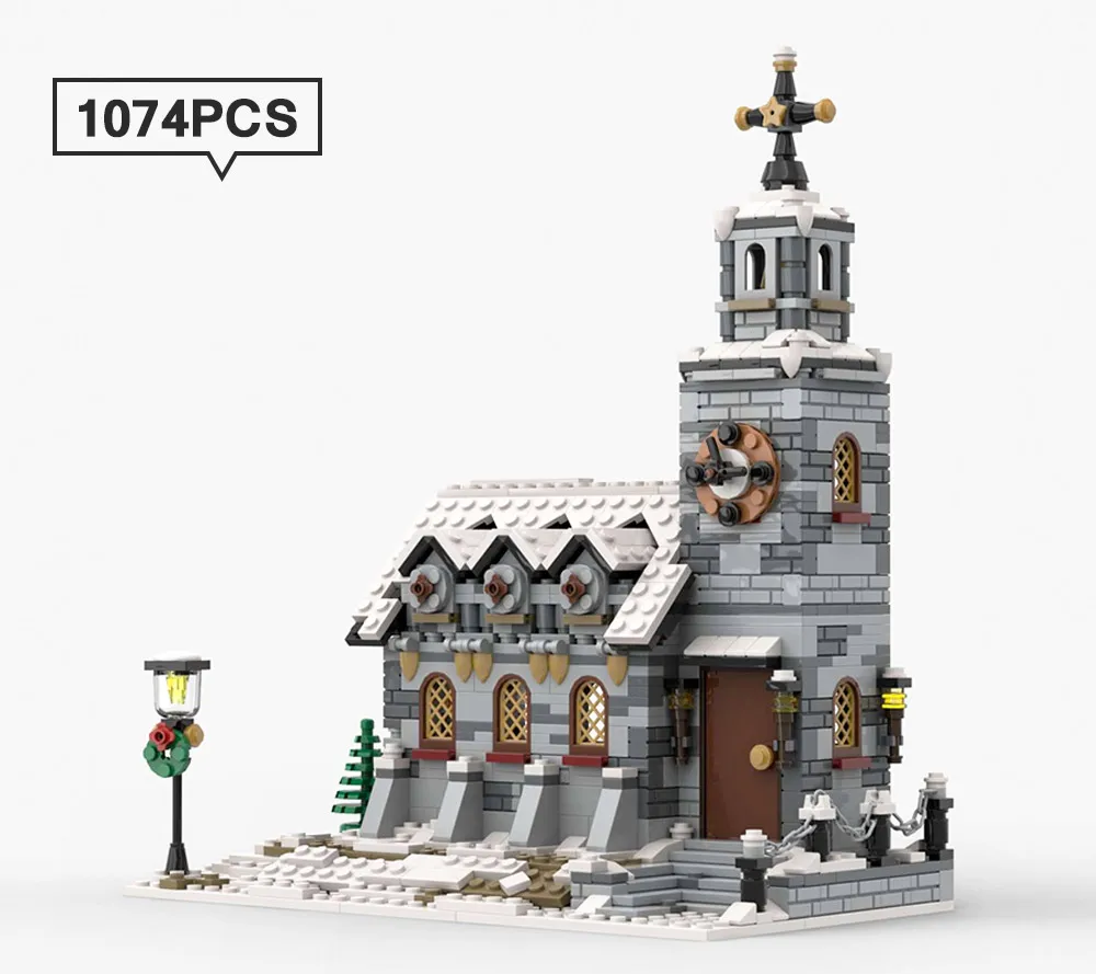 

Конструктор MOC 58208 для дома и офиса, классический, зимний