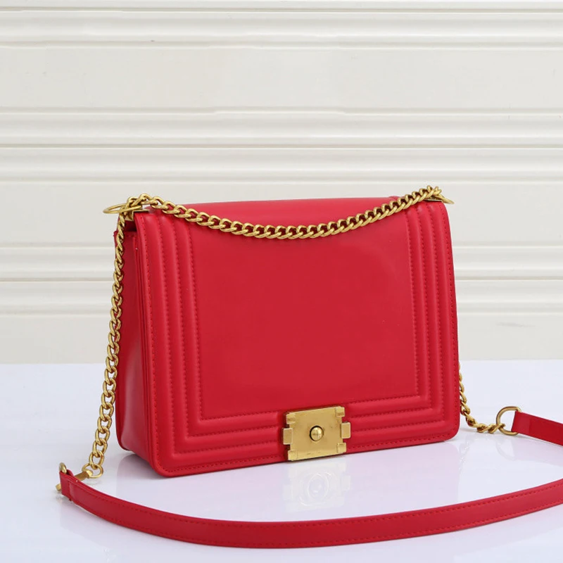 

Luxury Design Fashion New Women's Shoulder Bag Famous Brand Lady Messenger Bag Solid Color Chain Clutch Female 6771